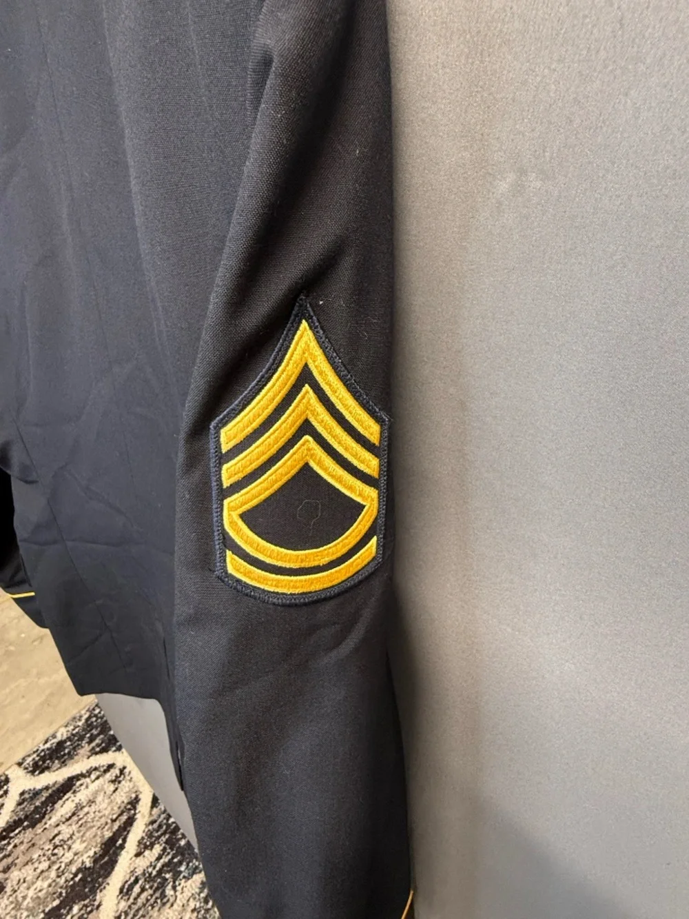 Marlow White US Army Dress Blues ASU Coat Jacket 42L Enlisted 450 Men’s Military